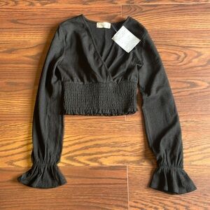 Long sleeve crop top